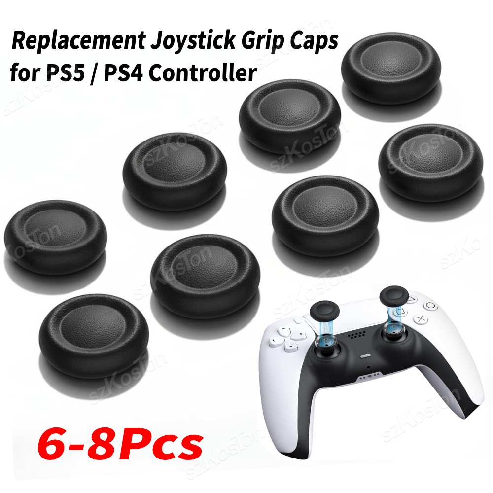 Controller Grip Cover - PS5/PS4 컨트롤러용 교체 조이스틱 캡 6-8개,
