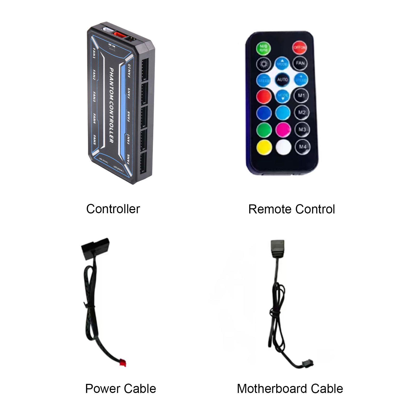 Fan Hub Rgb Controller - 6핀 10포트 RGB PC 팬 컨트롤러