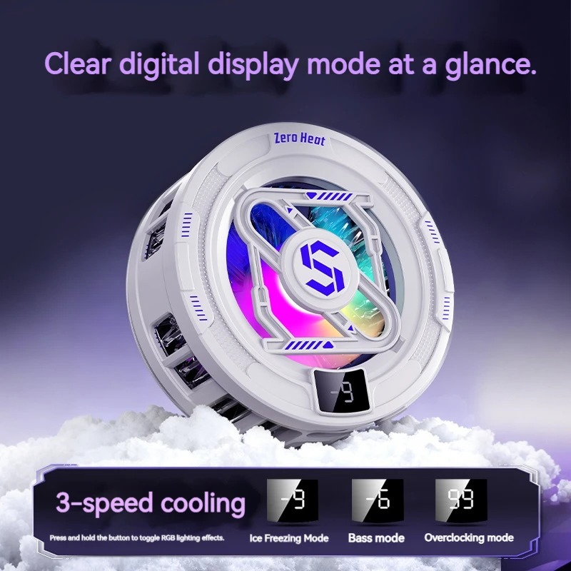 Gaming Accessories Rgb - K52 AI 모바일 쿨러 마그네틱 백클립
