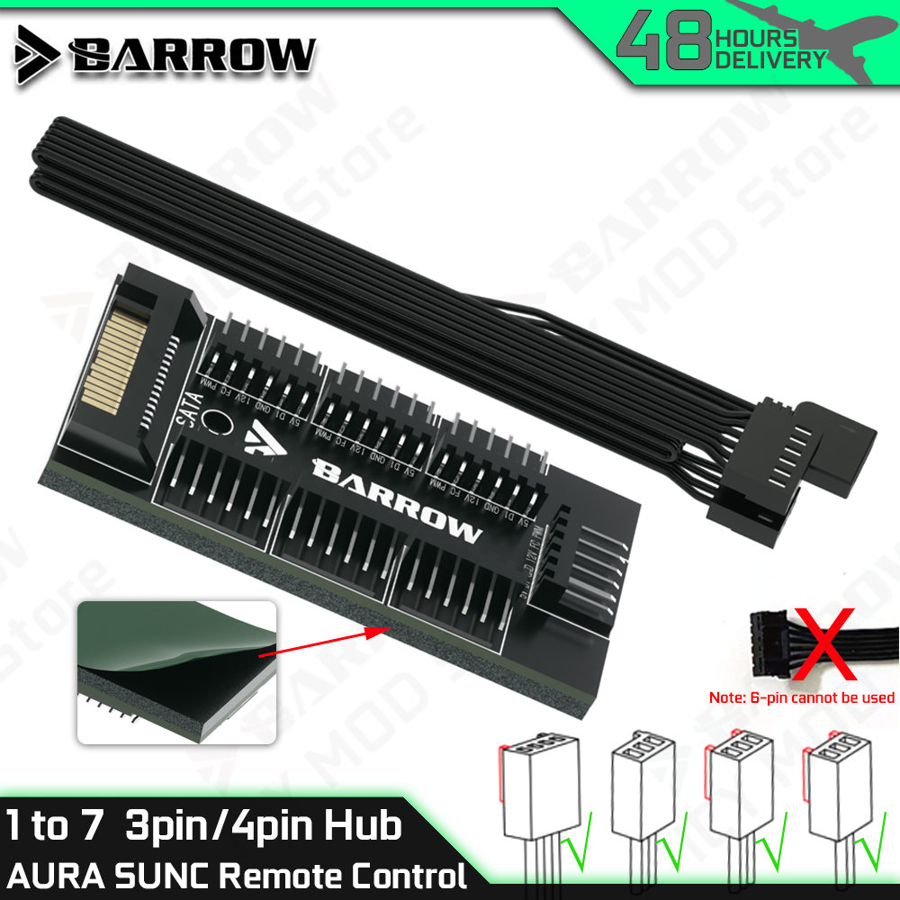 Fan Hub Rgb Controller - 바로우 7포트 팬 컨트롤러 허브 풀