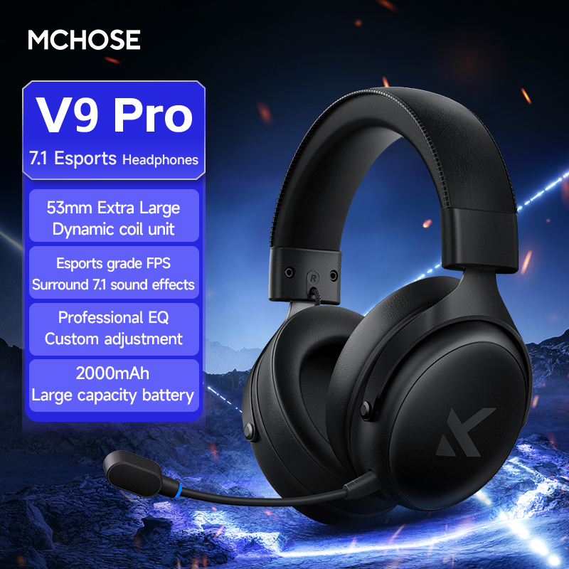 Venom Gaming Accessories - MCHOSE V9 Pro 헤드셋 마이크 포함