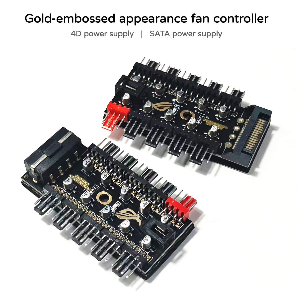 Fan Hub Rgb Controller - 10포트 12V 4핀 PWM 팬 컨트롤러