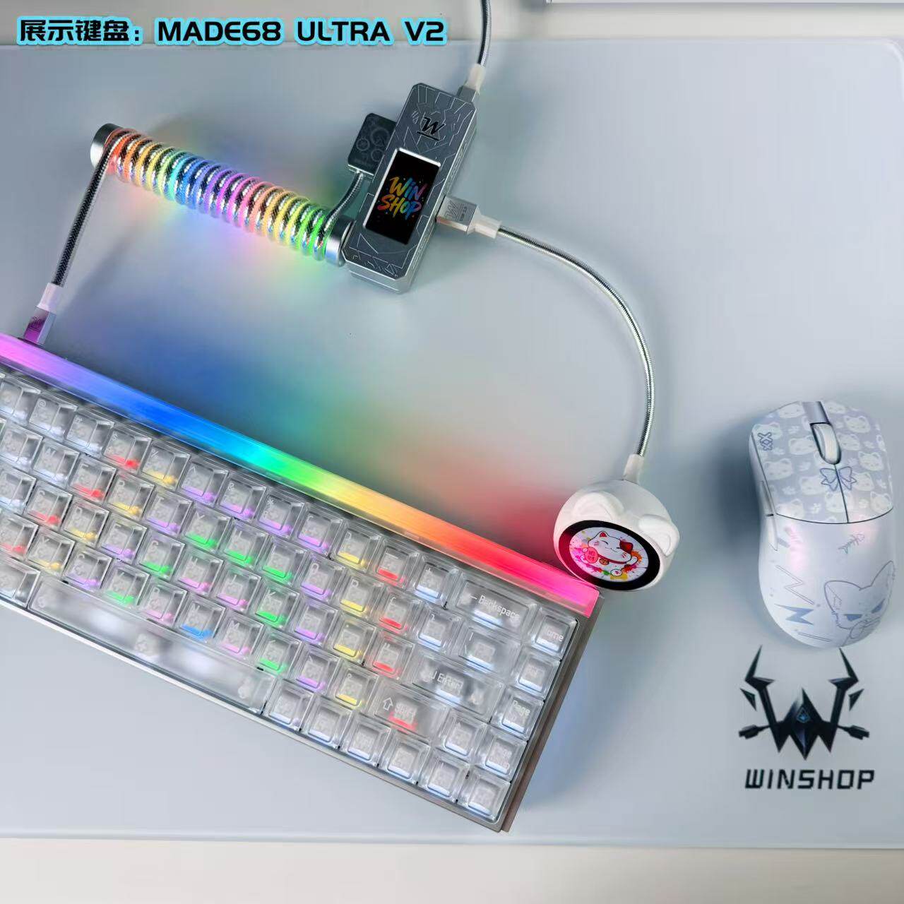 Winshop 마그네틱 키보드 코일 네온 케이블 8K  - Gaming Accessories Rgb 리뷰 및 가격