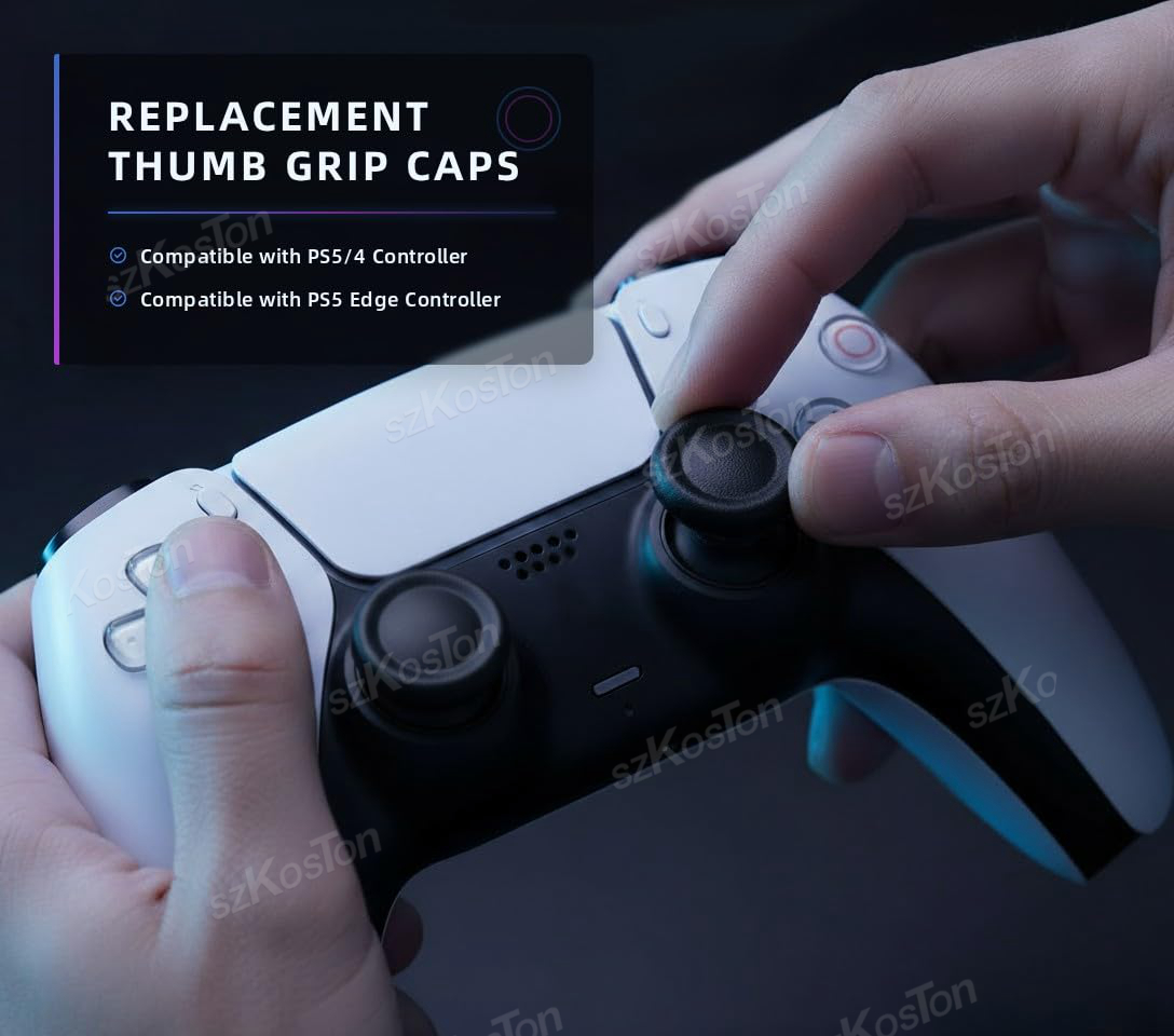 PS5/PS4 컨트롤러용 교체 조이스틱 캡 6-8개,  - Controller Grip Cover 리뷰 및 가격
