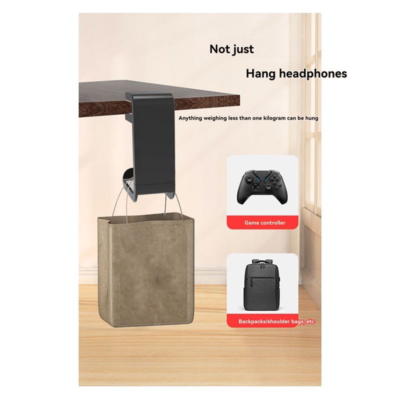 A53M-360 °   회전식 헤드폰 스탠드 데스크탑  - Gaming Accessories Wall Mount 리뷰 및 가격