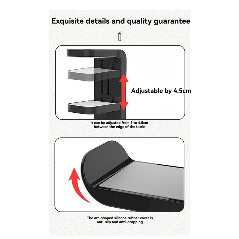 A53M-360 °   회전식 헤드폰 스탠드 데스크탑  - Gaming Accessories Wall Mount 리뷰 및 가격