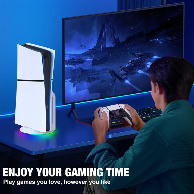 PS5 슬림/PS5 프로 콘솔용 RGB 조명이 있는 A - Gaming Accessories Rgb 리뷰 및 가격