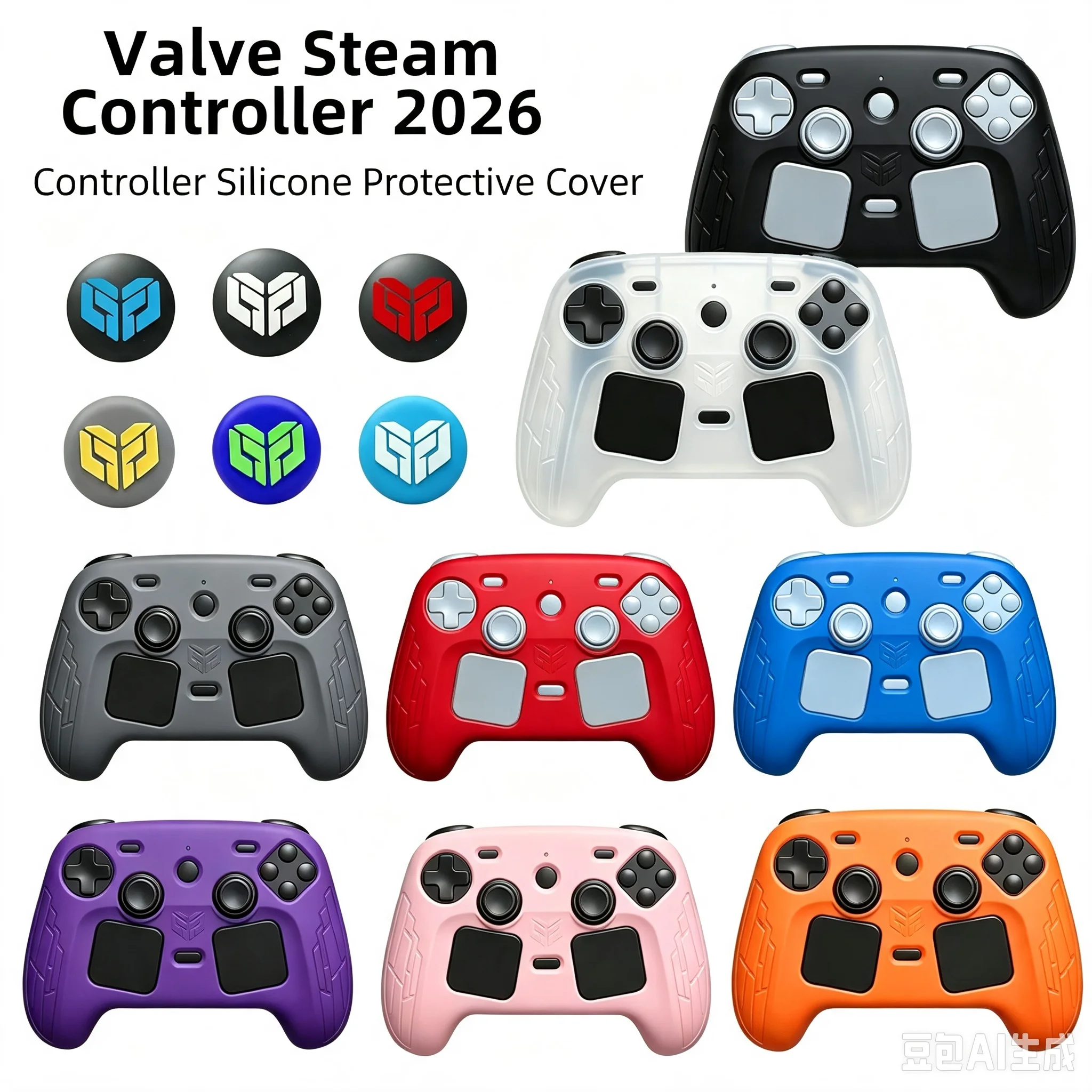스팀 컨트롤러 2용 미끄럼 방지 컨트롤러 스킨 2026 - Controller Grip Cover 리뷰 및 가격