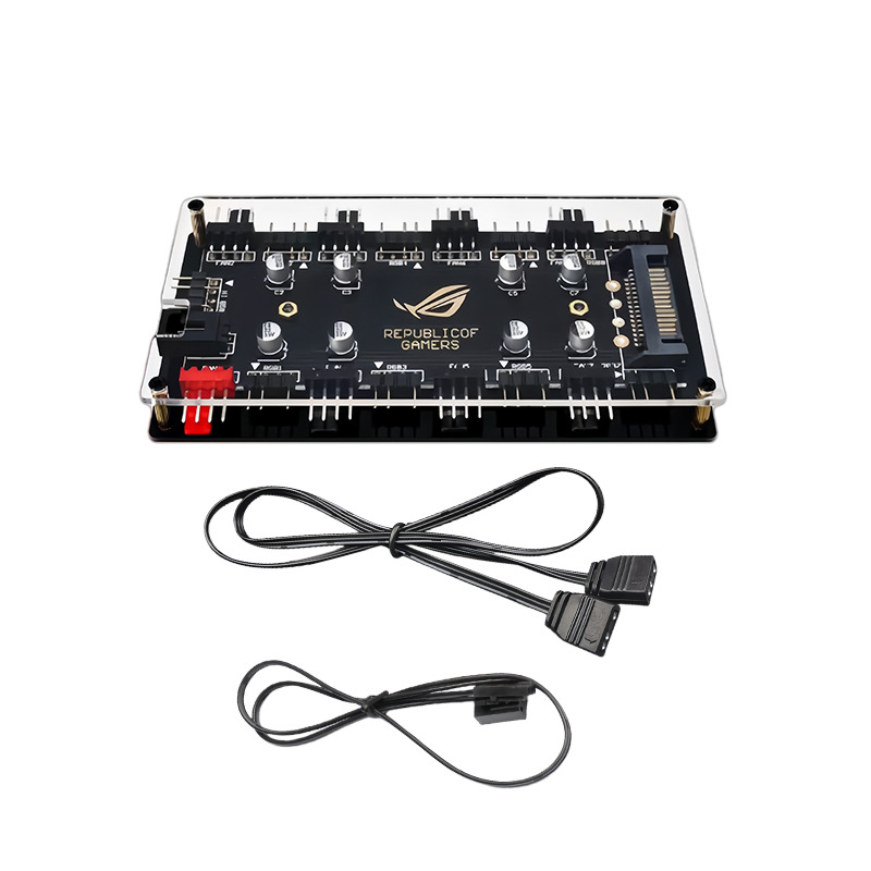 8포트 ARGB PWM 팬 허브, 5V 3핀 ARGB  - Fan Hub Rgb Controller 리뷰 및 가격