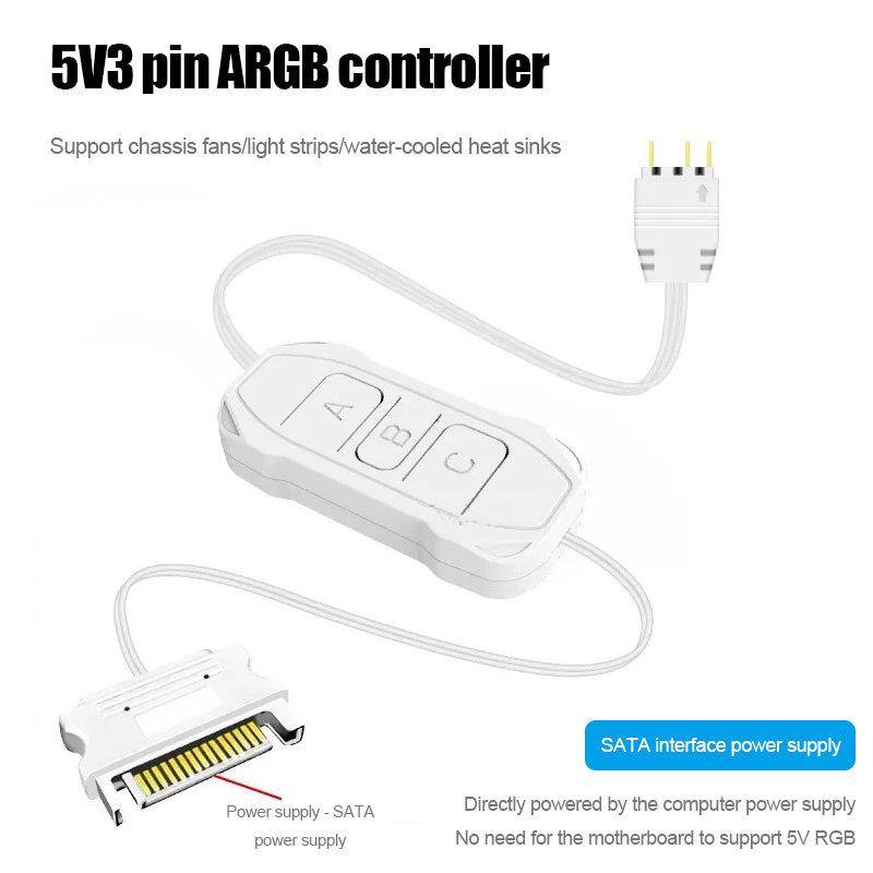 쉔광 싱크로너스 5V 3핀 ARGB 컨트롤러 섀시 팬  - Fan Hub Rgb Controller 리뷰 및 가격