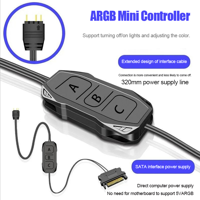 쉔광 싱크로너스 5V 3핀 ARGB 컨트롤러 섀시 팬  - Fan Hub Rgb Controller 리뷰 및 가격