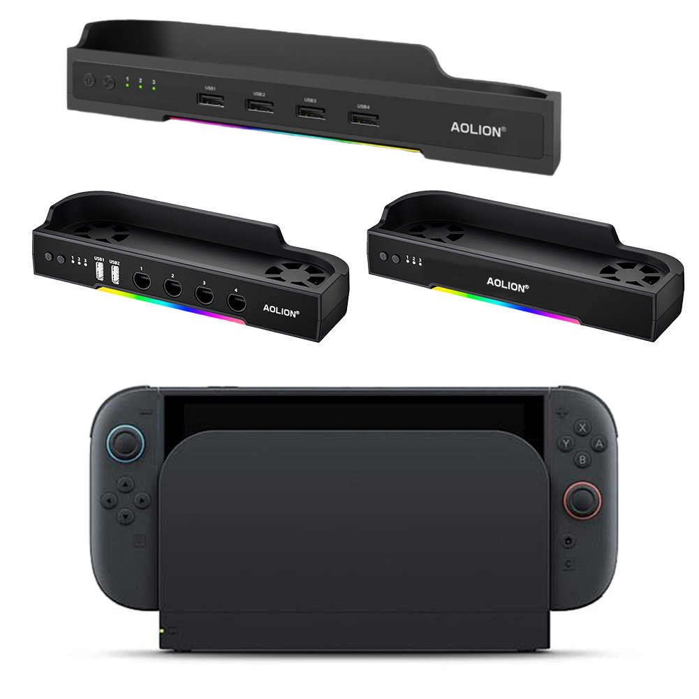 스위치 2 게임 콘솔용 냉각 팬 RGB 라디에이터 벽걸 - Gaming Accessories Wall Mount 리뷰 및 가격