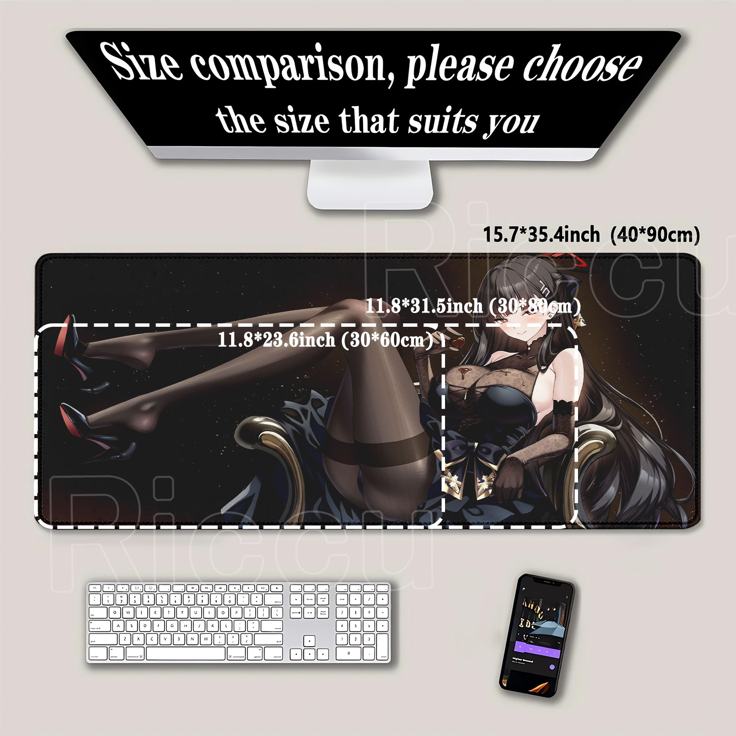 애니메이션 소녀 츠키츠키 리오 블루 아카이브 HD 인쇄 - Gaming Accessories Girls 리뷰 및 가격